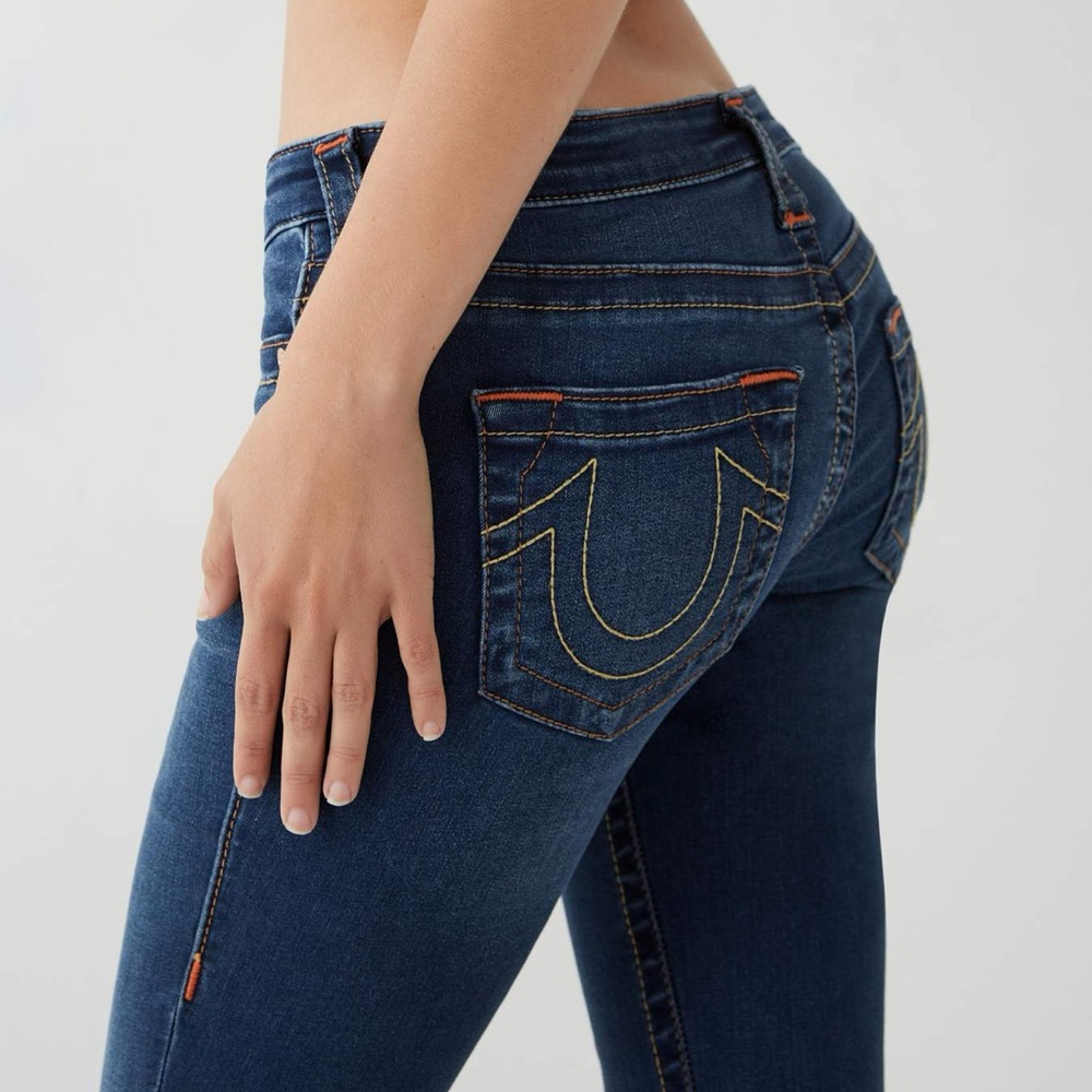 True Religion - Women's Stella Skinny Jeans in Denim Blue - Size : 25